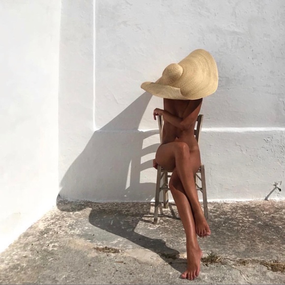 Extra big brim straw hat - Picture 6 of 7